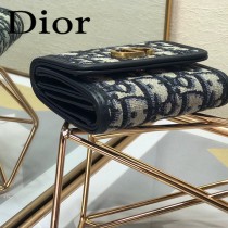 DIOR迪奧原版皮30 Montaigne蒙田三折錢包