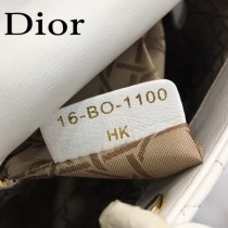 DIOR迪奧-016 原版皮3格DiorLady戴妃包 鏈條120cm 可調節皮肩帶
