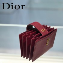 DIOR-02 迪奧原版皮SADDLE DIOR OBLIQUE 新款老花小卡包