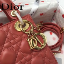 DIOR迪奧-015 原版皮3格DiorLady戴妃包 鏈條120cm 可調節皮肩帶