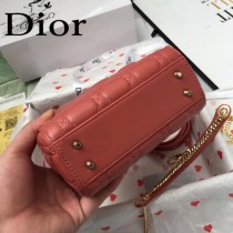 DIOR迪奧-015 原版皮3格DiorLady戴妃包 鏈條120cm 可調節皮肩帶