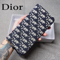 迪奧 原版皮 Dior 拉鏈錢包
