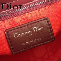 DIOR迪奧-012 原版皮3格DiorLady戴妃包 鏈條120cm 可調節皮肩帶