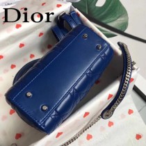 DIOR迪奧-07 原版皮3格DiorLady戴妃包 鏈條120cm 可調節皮肩帶