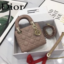 DIOR迪奧-017 原版皮3格DiorLady戴妃包 鏈條120cm 可調節皮肩帶