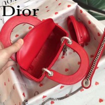 DIOR迪奧-04 原版皮3格DiorLady戴妃包 鏈條120cm 可調節皮肩帶