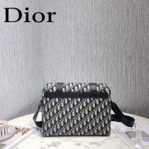 迪奧9055 原版皮 Dior最新款Oblique 圖案提花斜掛包