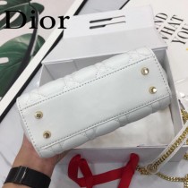 DIOR迪奧-016 原版皮3格DiorLady戴妃包 鏈條120cm 可調節皮肩帶