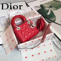 DIOR迪奧-04 原版皮3格DiorLady戴妃包 鏈條120cm 可調節皮肩帶