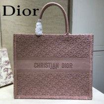 DIOR迪奧-02 原版皮新款刺繡Dior Book Tote購物袋手提包