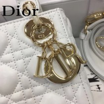 DIOR迪奧-016 原版皮3格DiorLady戴妃包 鏈條120cm 可調節皮肩帶