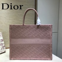 DIOR迪奧-02 原版皮新款刺繡Dior Book Tote購物袋手提包