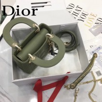 DIOR迪奧-019 原版皮3格DiorLady戴妃包 鏈條120cm 可調節皮肩帶
