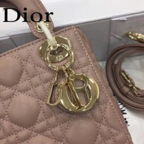DIOR迪奧-017 原版皮3格DiorLady戴妃包 鏈條120cm 可調節皮肩帶