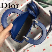 DIOR迪奧-07 原版皮3格DiorLady戴妃包 鏈條120cm 可調節皮肩帶