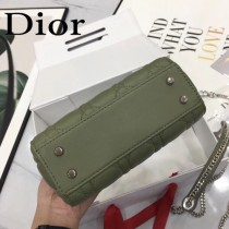 DIOR迪奧-018 原版皮3格DiorLady戴妃包 鏈條120cm 可調節皮肩帶