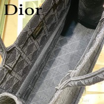 DIOR迪奧-01 原版皮新款刺繡Dior Book Tote購物袋手提包