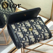 DIOR迪奧原版皮30 Montaigne蒙田三折錢包