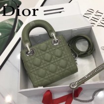 DIOR迪奧-018 原版皮3格DiorLady戴妃包 鏈條120cm 可調節皮肩帶