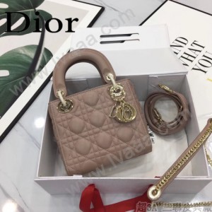 DIOR迪奧-017 原版皮3格DiorLady戴妃包 鏈條120cm 可調節皮肩帶