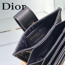 DIOR-01 迪奧原版皮SADDLE DIOR OBLIQUE 新款老花小卡包