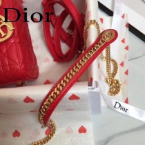 DIOR迪奧-05 原版皮3格DiorLady戴妃包 鏈條120cm 可調節皮肩帶