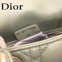 DIOR迪奧-019 原版皮3格DiorLady戴妃包 鏈條120cm 可調節皮肩帶