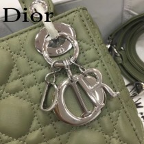 DIOR迪奧-018 原版皮3格DiorLady戴妃包 鏈條120cm 可調節皮肩帶