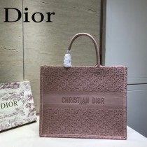 DIOR迪奧-02 原版皮新款刺繡Dior Book Tote購物袋手提包