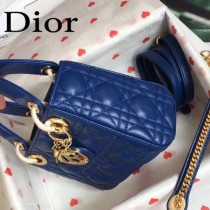 DIOR迪奧-08 原版皮3格DiorLady戴妃包 鏈條120cm 可調節皮肩帶
