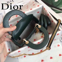 DIOR迪奧-010 原版皮3格DiorLady戴妃包 鏈條120cm 可調節皮肩帶
