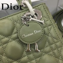 DIOR迪奧-018 原版皮3格DiorLady戴妃包 鏈條120cm 可調節皮肩帶