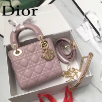 DIOR迪奧-020 原版皮3格DiorLady戴妃包 鏈條120cm 可調節皮肩帶