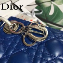 DIOR迪奧-07 原版皮3格DiorLady戴妃包 鏈條120cm 可調節皮肩帶