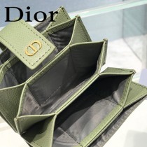 DIOR-03 迪奧原版皮SADDLE DIOR OBLIQUE 新款老花小卡包