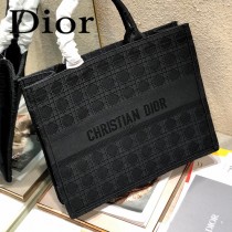Dior迪奧-03  原版皮大號格纹 Book Tote 購物袋