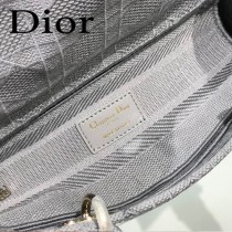 DIOR-02 迪奧全新Lady Dior 刺繡菱格系列戴妃包