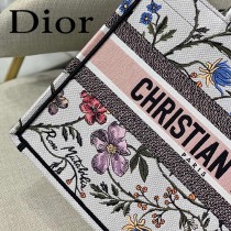 M1286 DIOR迪奧原版皮月季花新款刺繡Dior Book Tote小號購物袋手提包