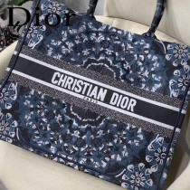 DIOR-015 迪奧原版皮新圖案新款刺繡Dior Book Tote購物袋手提包