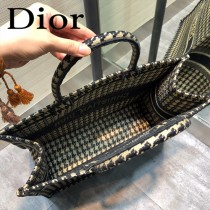 DIOR-01 迪奧原版皮新圖案新款刺繡Dior Book Tote購物袋手提包