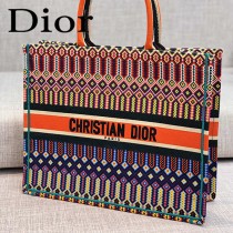 DIOR-03 迪奧原版皮新圖案新款刺繡Dior Book Tote購物袋手提包