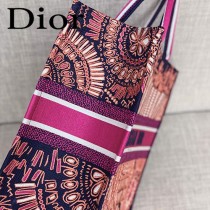 DIOR-05 迪奧原版皮新圖案新款刺繡Dior Book Tote購物袋手提包