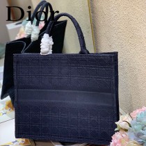 Dior迪奧-04  原版皮大號格纹 Book Tote 購物袋