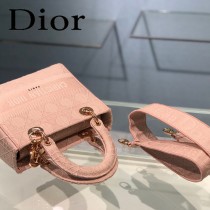 DIOR-03 迪奧全新Lady Dior 刺繡菱格系列戴妃包