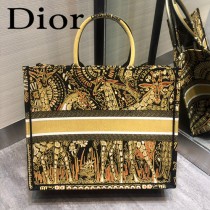 DIOR-09 迪奧原版皮新圖案新款刺繡Dior Book Tote購物袋手提包