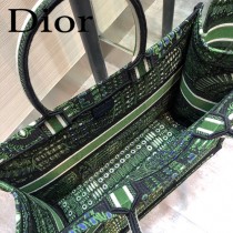 DIOR-010 迪奧原版皮新圖案新款刺繡Dior Book Tote購物袋手提包
