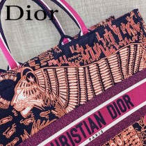 DIOR-05 迪奧原版皮新圖案新款刺繡Dior Book Tote購物袋手提包