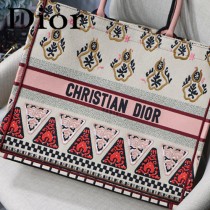 DIOR-021 迪奧原版皮新圖案新款刺繡Dior Book Tote購物袋手提包