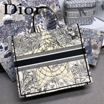DIOR-020 迪奧原版皮新圖案新款刺繡Dior Book Tote購物袋手提包