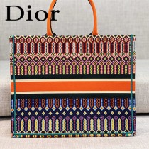DIOR-03 迪奧原版皮新圖案新款刺繡Dior Book Tote購物袋手提包